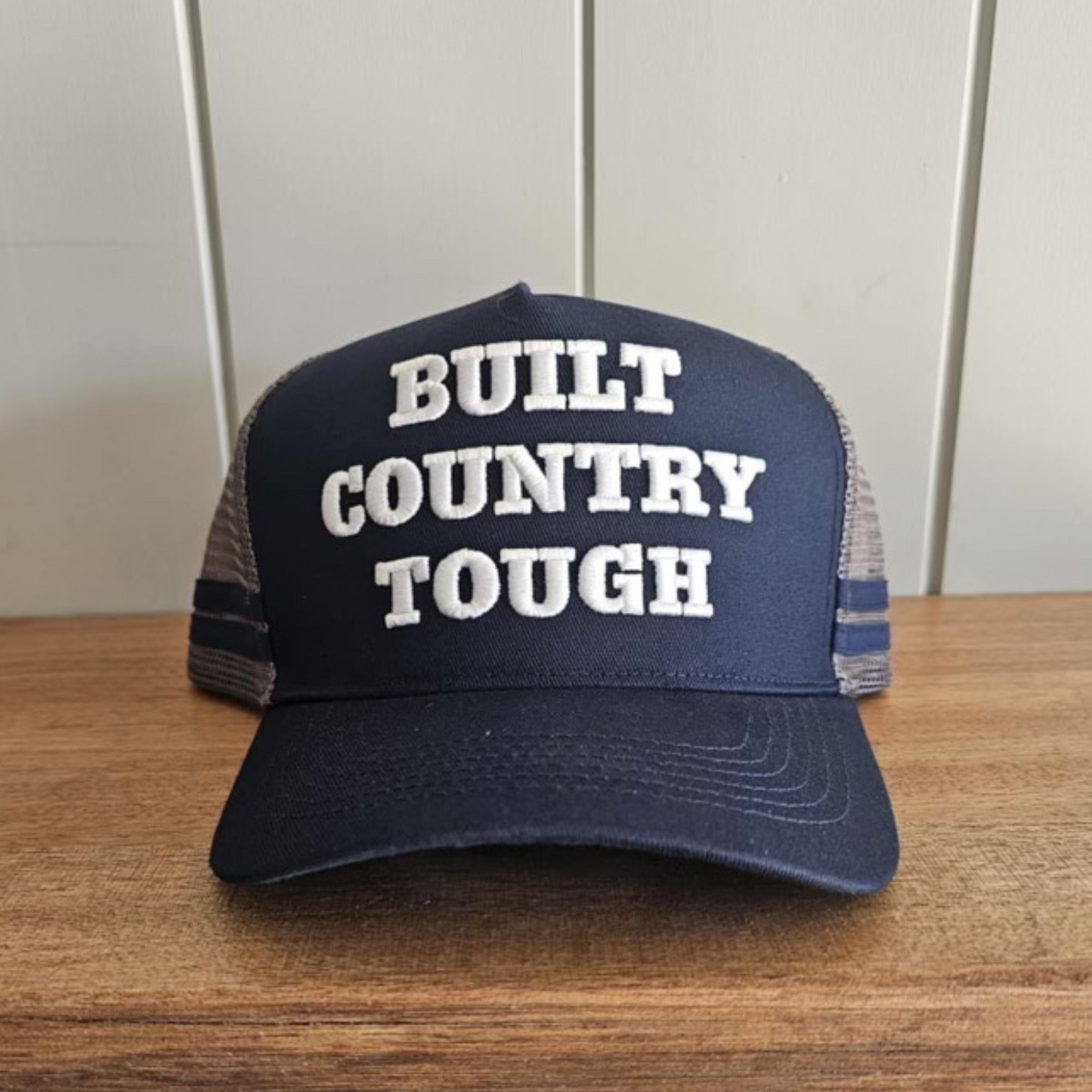 Built Country Tough Trucker Hat – Navy & Mesh