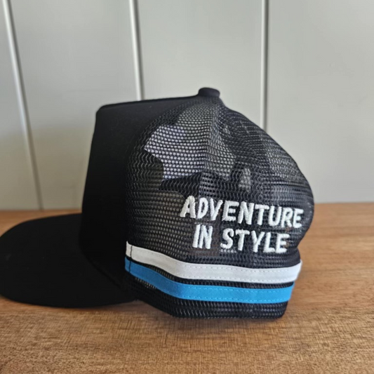LMT Adventure in Style Trucker Hat – Black & Mesh